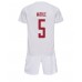 Billige Danmark Joakim Maehle #5 Bortetrøye Barn VM 2022 Kortermet (+ korte bukser)